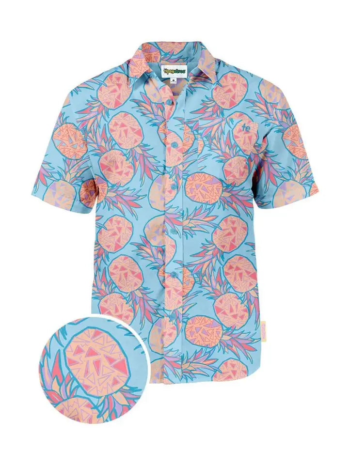 Pina Colada Men's Hawaiian Shirt - Fun Tropical Button Down